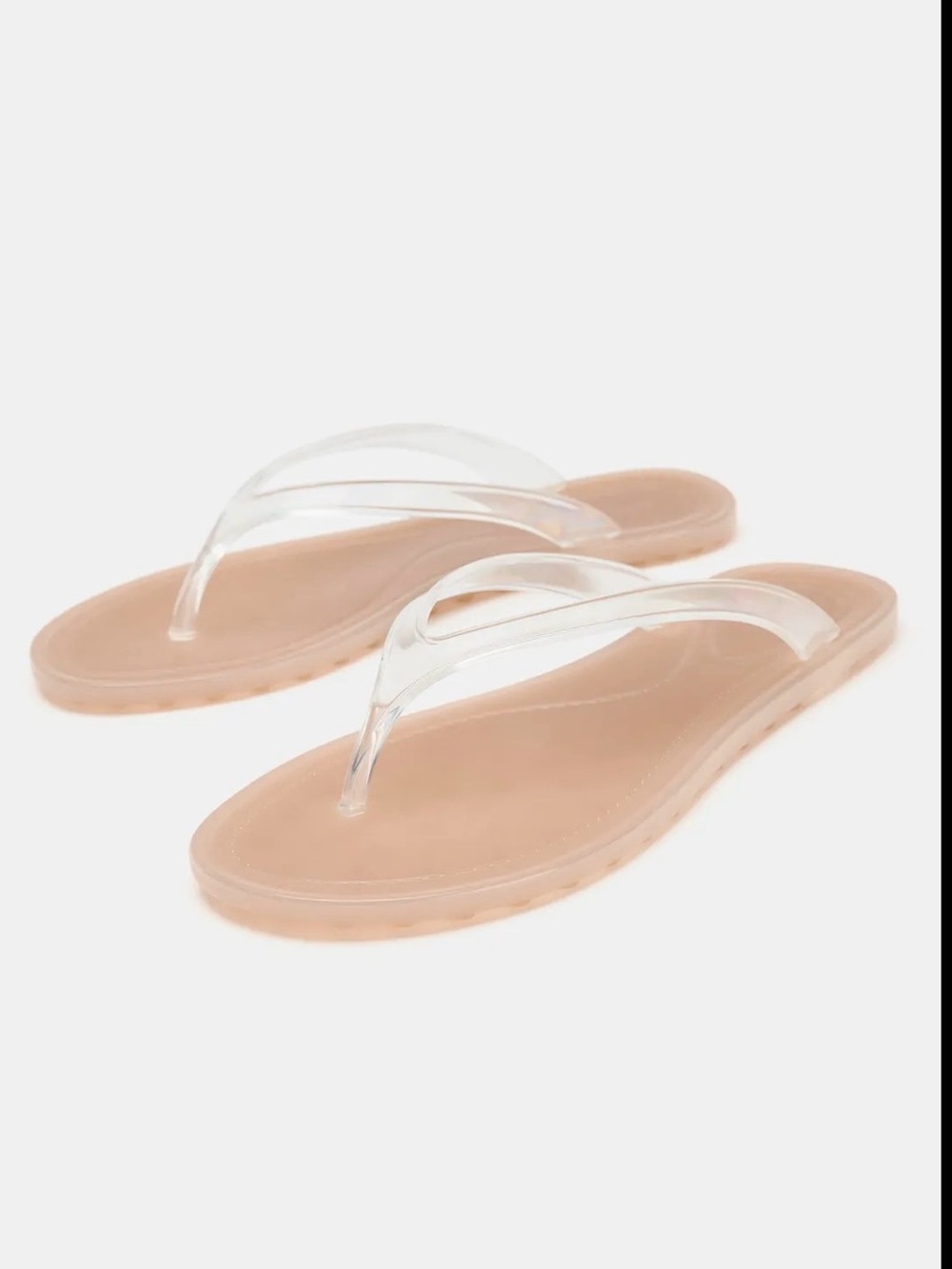 Clear Strap Jelly Flip Flops